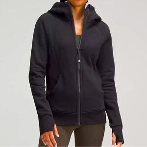 NWT Lululemon 6 (M) Scuba Full Zip Fleece Hoodie - Black